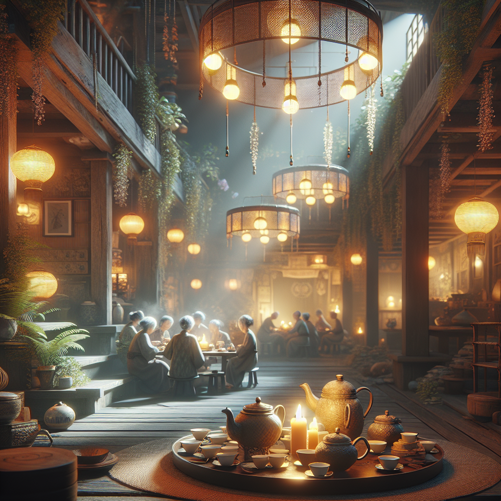 Tee-Runde mit Freunden