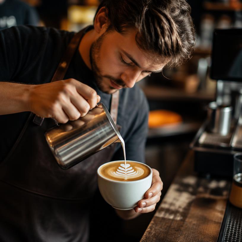 Kunst der Kaffeekreation: Ein Meisterwerk in der Tasse