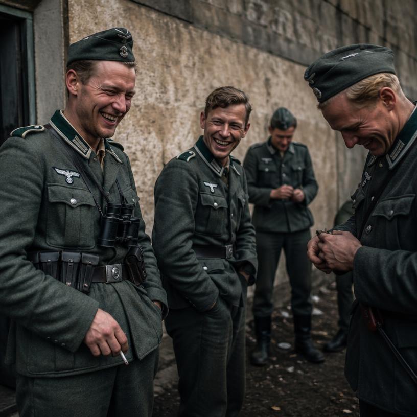 Krieg und Schabernack: Lachende Soldaten