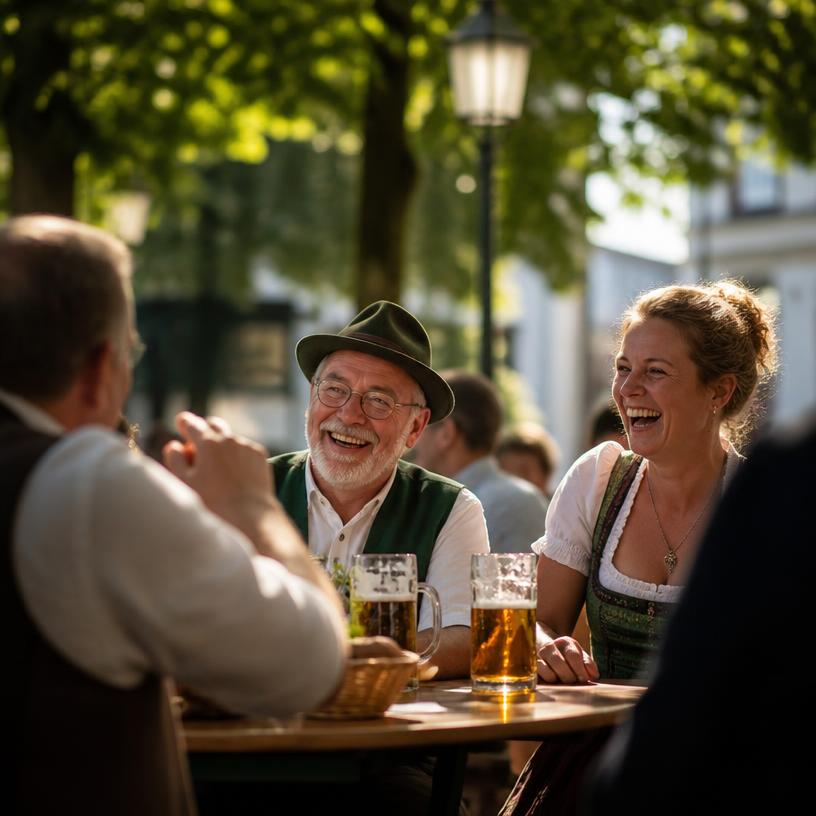 Sprich Wortspiele im Biergarten!