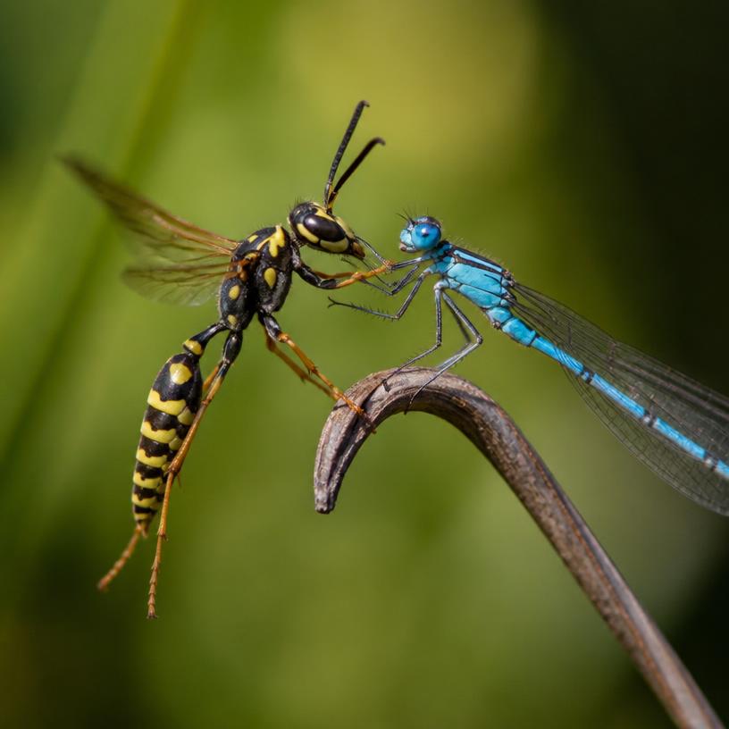 Insekten-Duell: Schönheit vs. Gefahr!