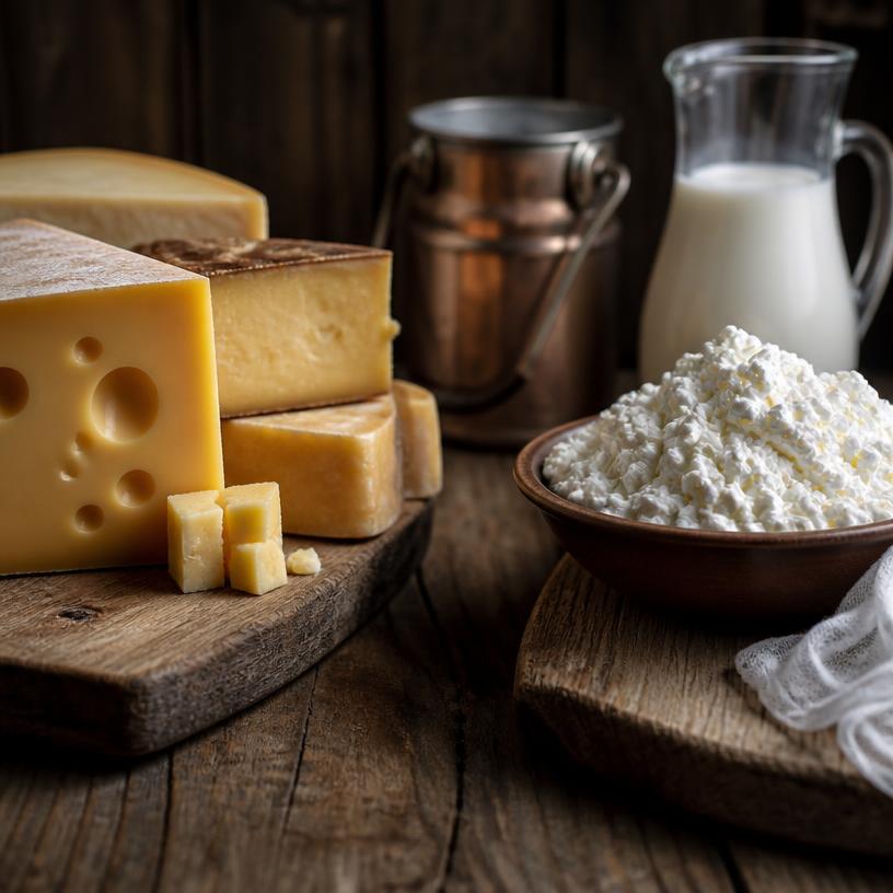 Der Konflikt der Milchprodukte: Käse versus Quark